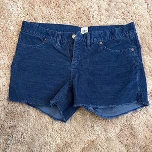 Gap corduroy shorts blue size 10